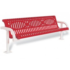 4 Foot Contour Bench with Back Fiesta