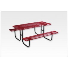 Rectangular Picnic Table 1 5 8 inch Walk Through 6 foot Beveled