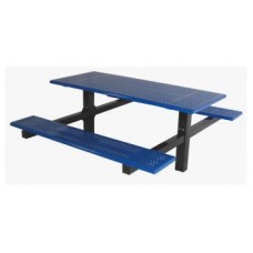 Double Cantilever Table with 4 inch Square Tubing 6 foot Beveled